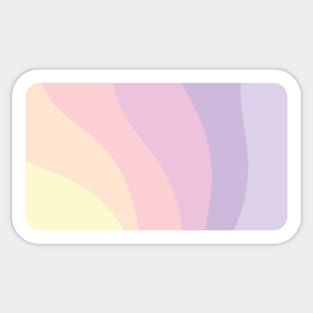 Pastel Waves Sticker